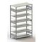 Aktenregal,Grundfeld,HxBxT 2200x1256x636mm,Fachlast 100kg,7xStahlboden