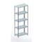 Lagerregal, Grundfeld, HxBxT 2000x754x404mm, Fachlast 100kg, 5xStahlboden