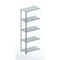 Lagerregal, Anbaufeld, HxBxT 2000x752x404mm, Fachlast 100kg, 5xStahlboden