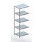 Lagerregal, Anbaufeld, HxBxT 2000x752x604mm, Fachlast 100kg, 5xStahlboden