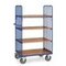 Etagenwagen, Tragl. 500kg, 4 Etage(n), Ladefl. LxB 1200x800mm, Holzetage