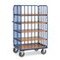Etagenwagen, Tragl. 500kg, 5 Etage(n), Ladefl. LxB 1200x800mm, Holzetage