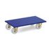 Transportroller,Tragl. 350kg,Ladefl. LxB 600x300mm,Sperrholzplatte,blau
