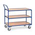 Tischwagen, Tragl. 300kg, 3 Etage(n), Ladefl. LxB 1000x600mm, Holzetage