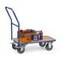 Schiebebügelwagen, Tragl. 400kg, Ladefl. LxB 850x500mm, Holzplatte