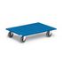 Transportroller,Tragl. 500kg,Ladefl. LxB 800x600mm,Sperrholzplatte,blau