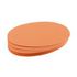 Moderationskarte, oval, HxB 110x190mm, orange