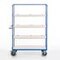 Etagenwagen, Tragl. 600kg, 4 Etage(n), Ladefl. LxB 1200x740mm, Holzetage