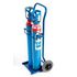 Flaschenkarre,Tragl. 100kg,2x10l  Flasche,m. Kette,RAL5010,TPE-Bereifung