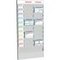 Büroplaner,Grundmodul,20 Fächer,HxBxT 976x456x44mm,10 Namenskartenfächer