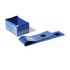 Palettenfußbanderole,HxL 75x596mm,Klettverschluss,Folie,blau/transparent