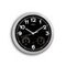 Wanduhr, Funk, arabische Zahlen/Striche, Ziffernblatt schwarz