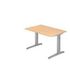 Höhenverstellbarer Schreibtisch,HxBxT 650-850x1200x800mm,Platte Ahorn