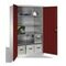 Universalschrank, HxBxT 1950x1200x800mm, Korpus RAL7035, Front RAL5010