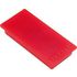 Magnet, m. Kratzschutz, HxB 23x50mm, rot, Haftkraft 1kg