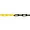 Absperrkette, L 50m, Nylon, gelb/schwarz