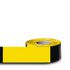 Absperrband, Band LxB 500mx80mm, PE, schwarz/gelb