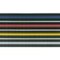 Wandgurt, m. 1 Gurt(en), LxB 4m x50mm, Gurt gelb/schwarz, z. Schrauben