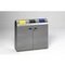 Wertstoffsammelstation, 3x80l, HxBxT 995x1080x375mm, Innenbehälter Stahl