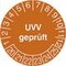 Prüfplakette, UVV geprüft, Aufkleber, Ø 30mm, Jahresfarbe 2026-gelb