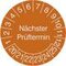 Prüfplakette, nächste Prüfung, Aufkleber, Ø 30mm, Jahresfarbe 2026-gelb