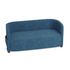 Sofa, 2-Sitzer, Stoff blau, HxBxT 760x1570x760mm, 2 Seitentaschen