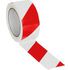 Bodenmarkierungsband, PVC, rot/weiß, Band LxB 10mx50mm