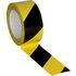 Bodenmarkierungsband, PVC, gelb/schwarz, Band LxB 10mx50mm