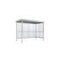 Raucher-Unterstand, HxBxT 2360x2960x1580mm, Wände Wellpolycarbonat
