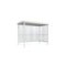 Raucher-Unterstand, HxBxT 2360x2960x1580mm, Wände Wellpolycarbonat
