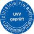 Prüfplakette,UVV geprüft,Aufkleber,Ø 20mm,Jahresfarbe 2023-blau
