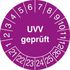 Prüfplakette,UVV geprüft,Aufkleber,Ø 30mm,Jahresfarbe 2021-violett