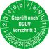 Prüfplakette,Geprüft nach DGUV V3,Aufkleber,Ø 30mm,Jahresfarbe 2022 grün