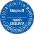Prüfplakette,Geprüft nach DGUV,Aufkleber,Ø 30mm,Jahresfarbe 2023-blau