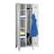 Kleider-/Wäscheschrank, HxBxT 1850x600x500mm, RAL7035, Front RAL7035
