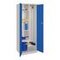 Putzmittelschrank, HxBxT 1800x600x500mm, RAL7035, Front RAL5010