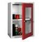 Wandschrank, HxBxT 600x400x300mm, Sichtfenstertür, RAL7035, Front RAL3000