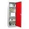 Universalschrank,HxBxT 1950x640x500mm,4xStahlboden,RAL7035,Front RAL3000