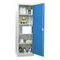 Universalschrank,HxBxT 1950x640x500mm,4xStahlboden,RAL7035,Front RAL5012