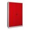 Universalschrank,HxBxT 1950x1200x600mm,4xStahlboden,RAL7035,Front RAL3000