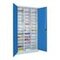 Post-/Sortierschrank, HxBxT 1950x1000x400mm, RAL7035, Front RAL5012