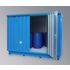 Gefahrstoff-Container,f. wasserg. Stoffe,HxBxT 2380x3075x2075mm,RAL5015