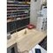 Hygieneschutzwand,Plexiglas,glasklar,HxBxT 700x1000x200mm,m. Durchreiche