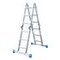 Mehrzweck-Klappleiter, 4x3 Sprossen, Holm L 3, 55m, Alu