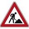Verkehrsschild,Baustelle,gem. StVO,Alu,retroreflektierend,HxB 630x630mm