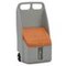 Streugutbehälter,70l,HxBxT 1070x590x390mm,PE,grau,Deckel orange,2 Räder