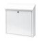 Wandbriefkasten, weiß, HxBxT 370x370x115mm, Einwurf oben, Entnahme vorne
