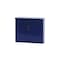 Wandbriefkasten, Stahl, blau, HxBxT 315x360x110mm, Einwurf/Entnahme vorne