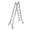 Mehrzweck-Teleskopleiter, 4x4 Sprossen, Holm L 4, 2m, Alu
