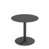 Outdoor-Tisch,HxØ 750x800mm,rund,Tellerfuß mattschwarz,Platte schwarz